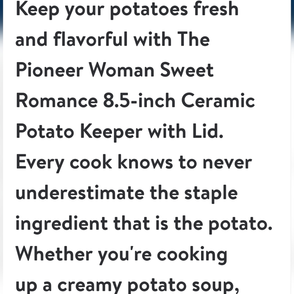 ❤️ New Pioneer Woman Sweet Romance Red Gingham Potatoe Keeper - Picture 2 of 8